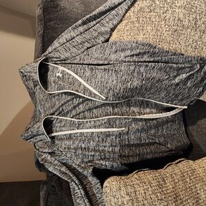 Gray Zip-Up Hoodie